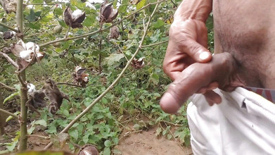 BlondeTroubleshootor: Big Cock and Cumshot in Outdoor