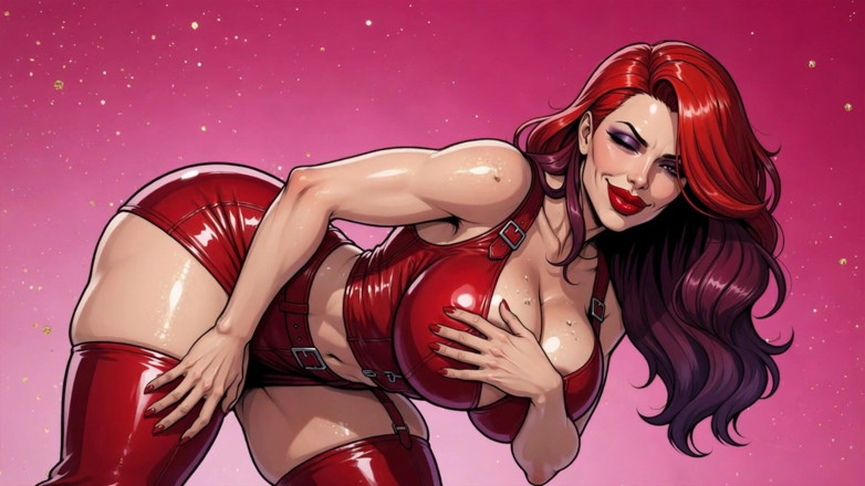 Huge Boobs: Huge Boobs Redhead Animation