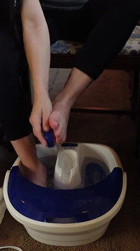 Watch the Suds Dance Around My Tiny, Tired Soles