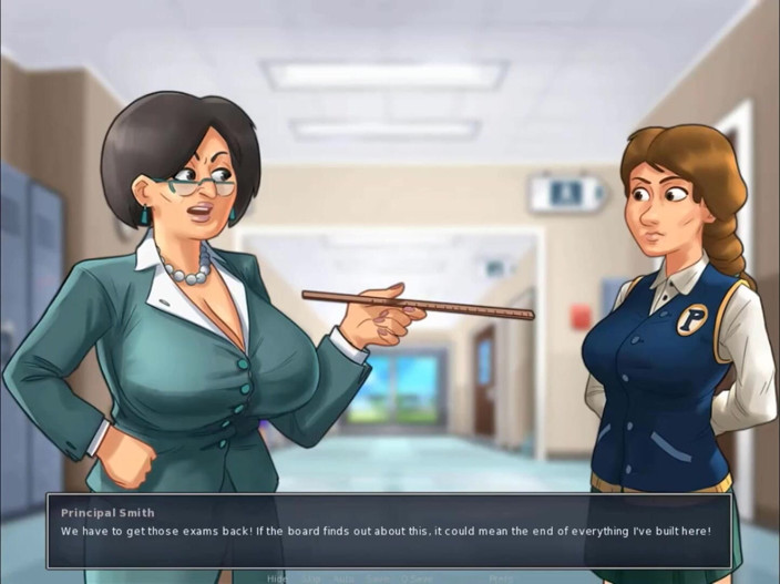 Cartoon Play: Summertime saga parte 152 - strofina il cazzo nella figa nello spogliatoio