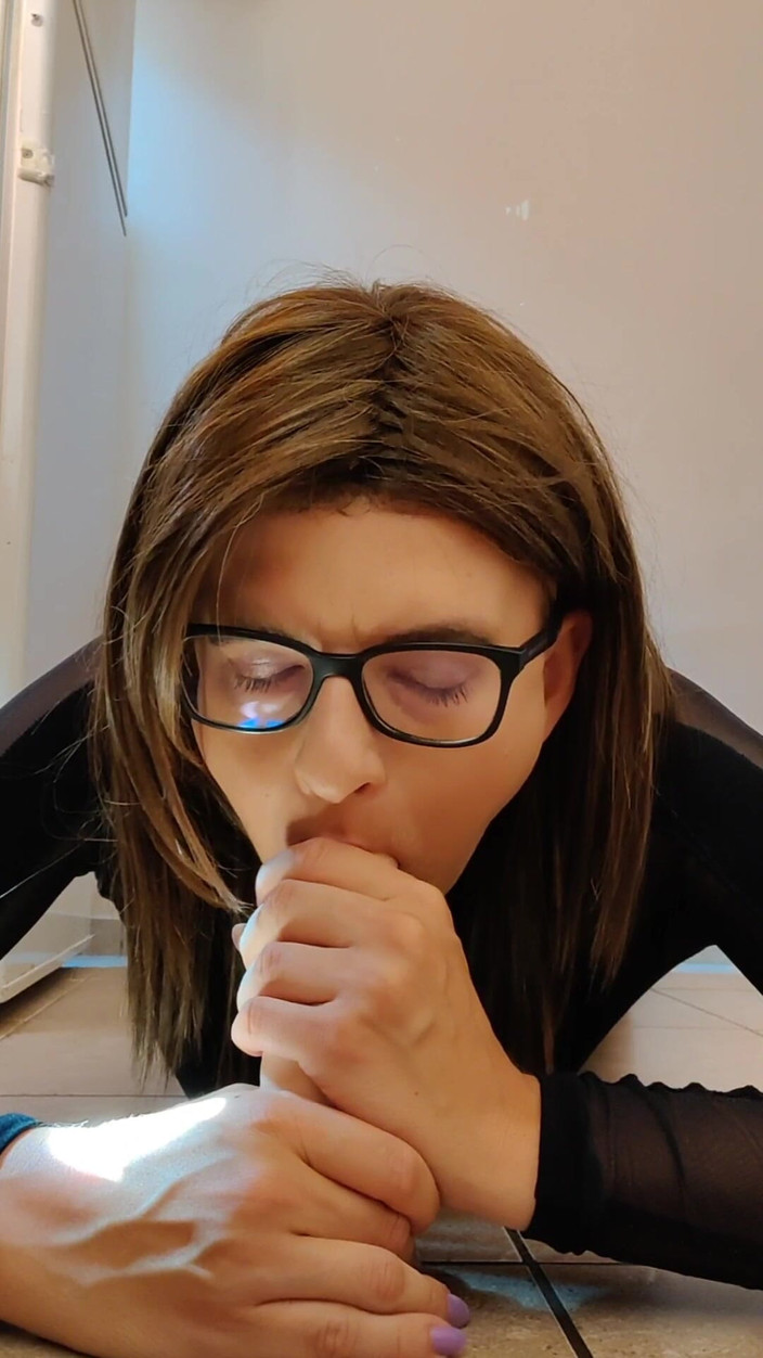 MicziCD: Sperma z dildo hračka na mém obličeji