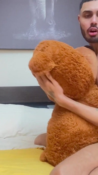 Home Alone Jerking off to My Teddy Bear