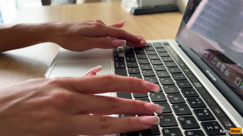 Katty West studio: Girl Complains About Her Neighbor That He Fucks Too Loudly...