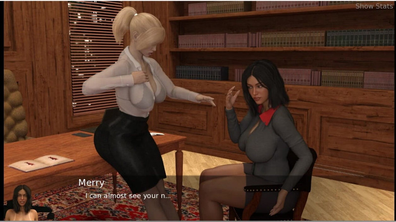 XXX Games Bunk: Project Hotwife - Gameplay - Roleplay - Lesbian Teasing Each Other