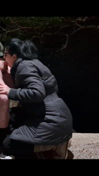 Amateur Outdoors Blowjob