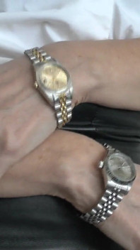 Mencuba Pelbagai Jam tangan, Fetish Wristwatch, Joi Lady Victoria Valente