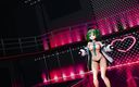 Smixix: Blue archiv yuuka halb nackter tanz hentai mmd 3D 2k dunkelgrüne haare...