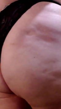 Big Lace Covered Ass Shaking Clenched Jiggly