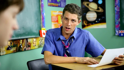 Teach Twinks: Актерское прослушивание превращается в горячую трах-сессию