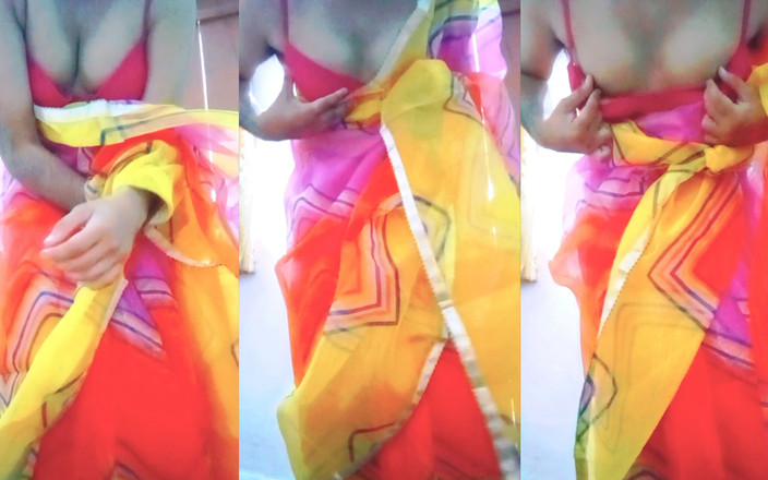 Gaurisissy: Travestito Gay Indiano in Rainbow Saree Fa Un Orgoglio per...