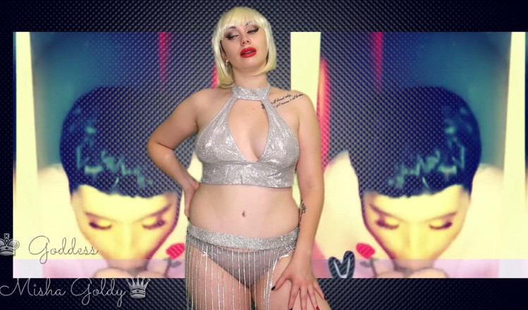 Goddess Misha Goldy: Sarai sotto i riflettori del gangbang party!