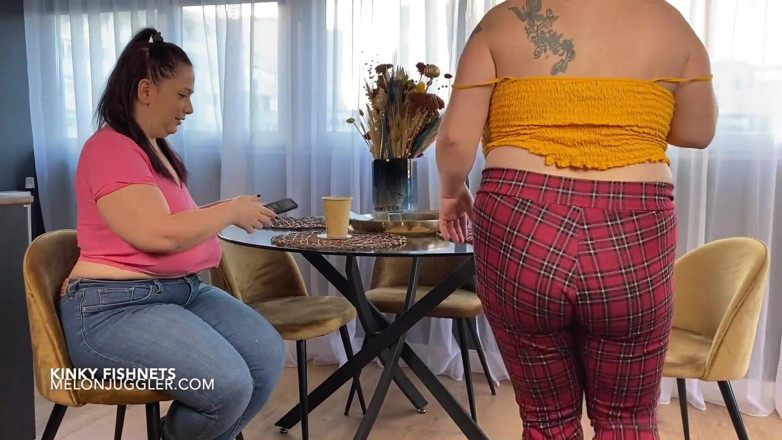 Real Plump Lesbians: 변태 망사 비 레즈