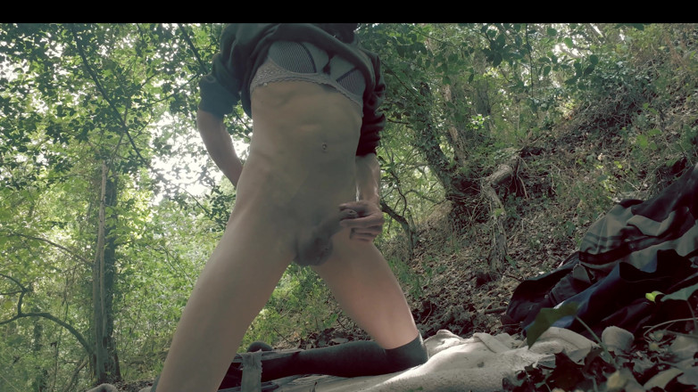 Connie Madison: Femboy Strips and Edges Outside