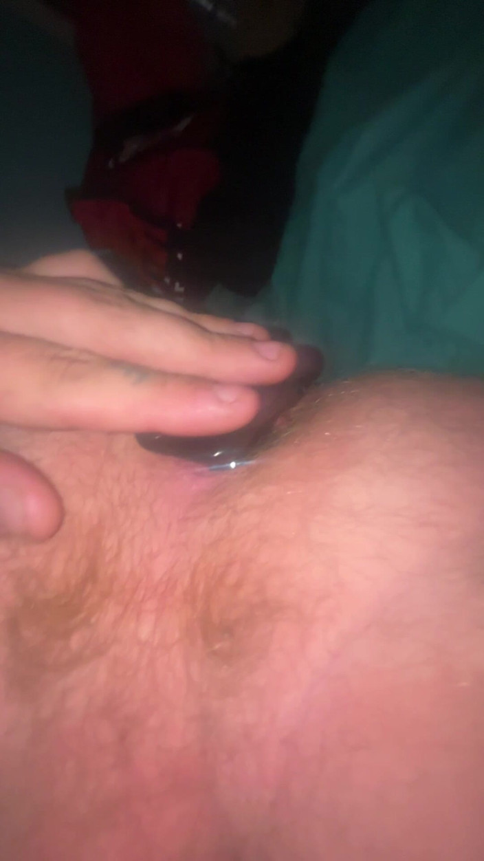 Bigwhitecock: バットプラグでお尻を伸ばす