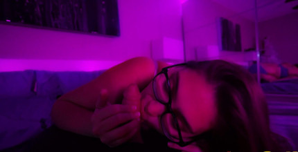Jack Sterling: Pink Light Blowjob with Fit Sid for a Big Cumshot ...