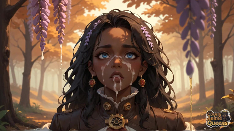 Ebony Anime Queens: Zwarte koningin's Forest Lick Autumn's heetste meid! Xxx, seks, allereerste...
