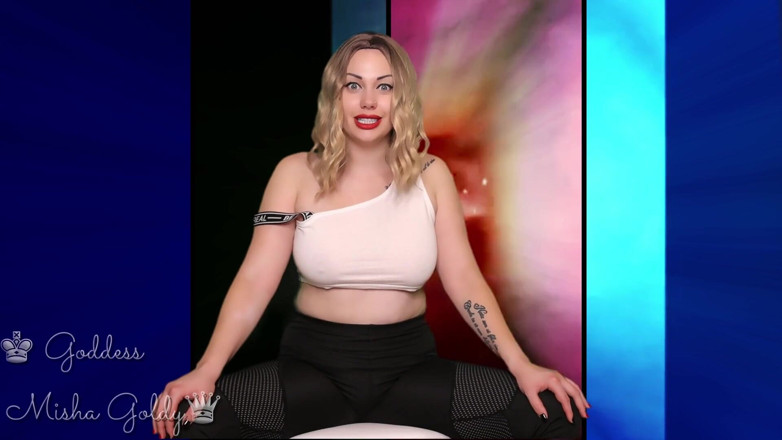 Goddess Misha Goldy: Du tittar på grupp gayporr och drömmer om att vara...