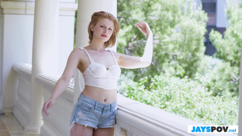 JAYS POV: Người mẫu tóc đỏ sahara skye đút một con cu to