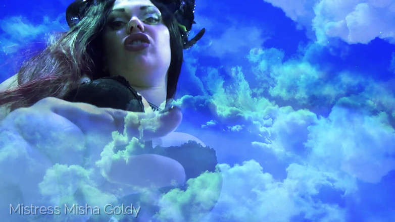 Goddess Misha Goldy: Obří succubus tě udělá a drtí tě