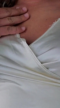 White Satin Top