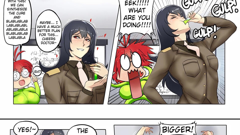 Pectus Show: Captura titanului - uriașă cu creștere hentai comic