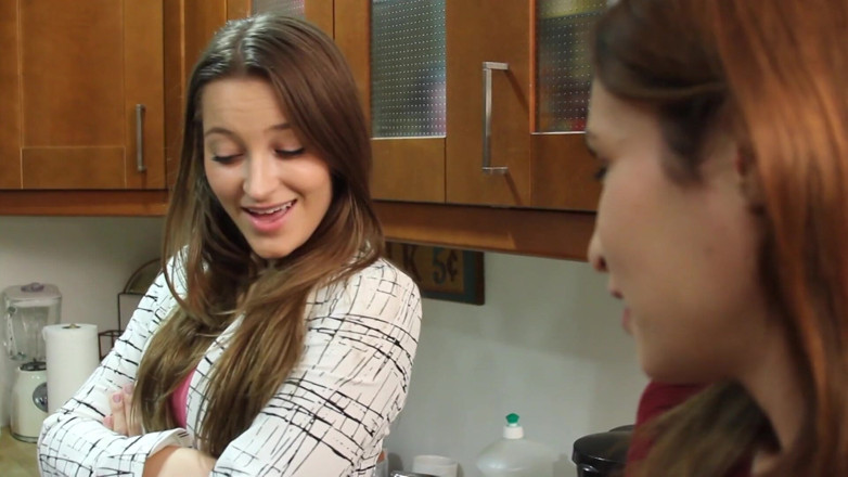 Lesbian Teen Stories: High heel teens and face sitting in the kitchen. Made...