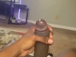 Wanking my cock massive moaning cumming