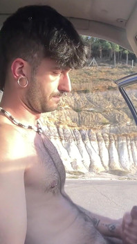 Éjaculation sur la route