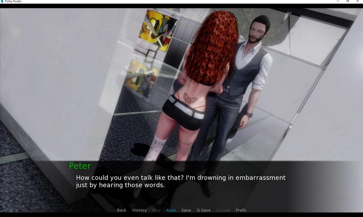 Erotic Krisso: Trolley ärger - vollbusige brünette tanzt nackt