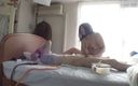 Asian Impulse: 日本胖美女Nobue玩婊子以获得被绑住男人的精子样本