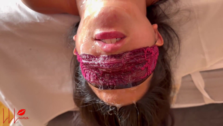 LittleLewdLuna: Bound &amp; broken: Schlanke asiatin dominiert in gefesselter halsfick - Unschuld des...