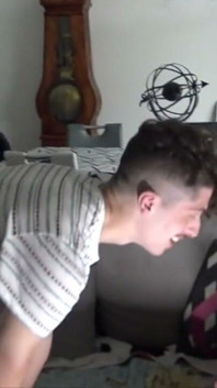 Slut Creampied by His Friend Big Dick