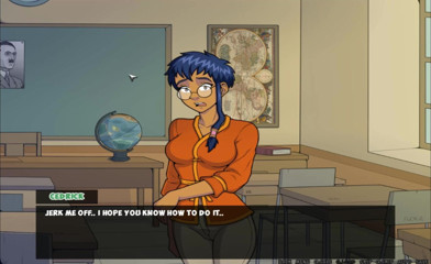 Hentai World: Witch hunter glasses nerd jerk me and show tits
