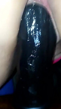 Grande preto duplo vibrador parte 2