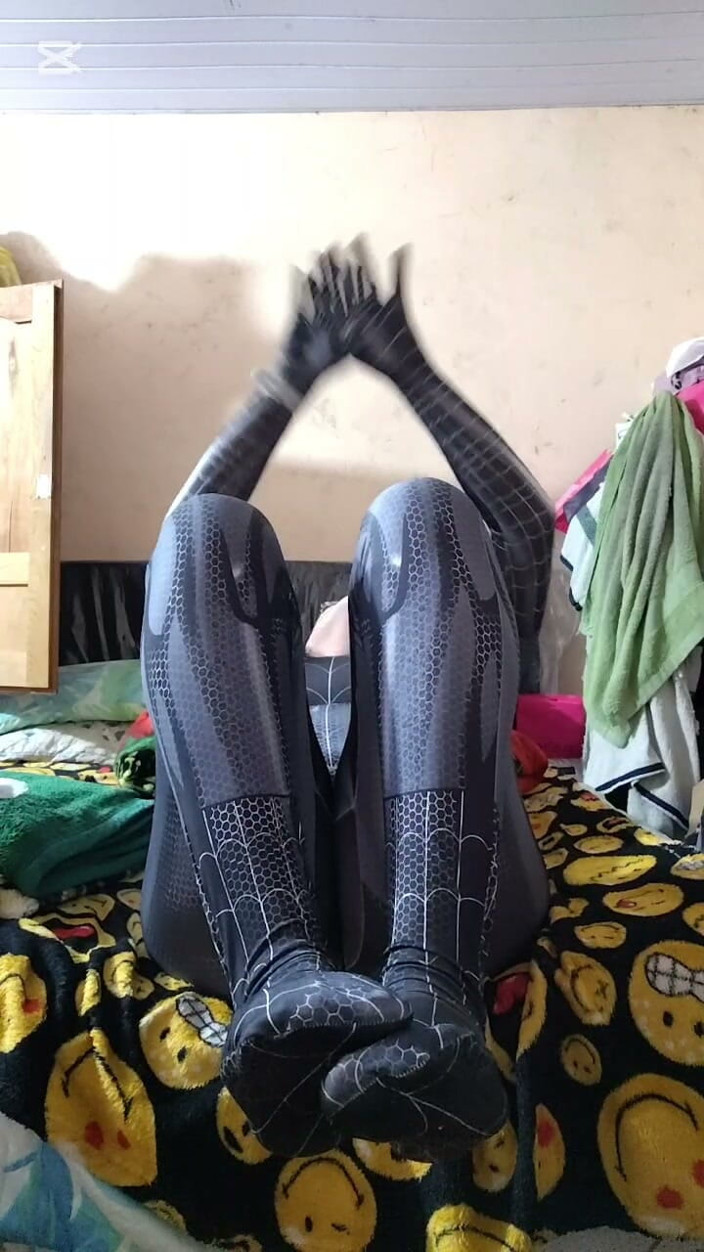 Vero boons: Persetankan pelacur ini dengan cosplay Spiderman Venom miliknya