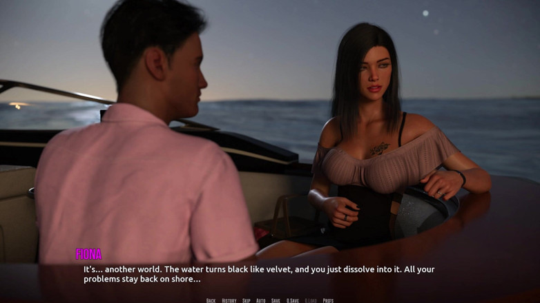 3D Cartoon Porn: Dominos strand 16 John, erstes date fiona Boot Ocean Sunset Sfw