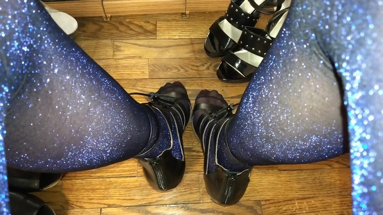 Pantyhose Jasmine: Banci Crossdresser bermain dengan zakar saya