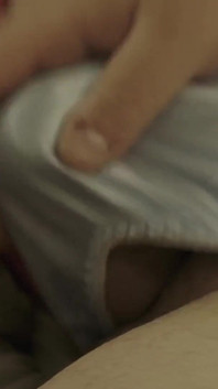 Little Blue Satin Thong Panties Play