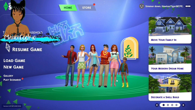 Manor Cookie: Sims 4 - Revidera simmarna och ha en MILF och en goth...