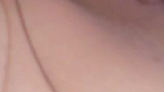 Plump Girlfriend Plays in Front of Nylonjungr in Tights [masturbation]