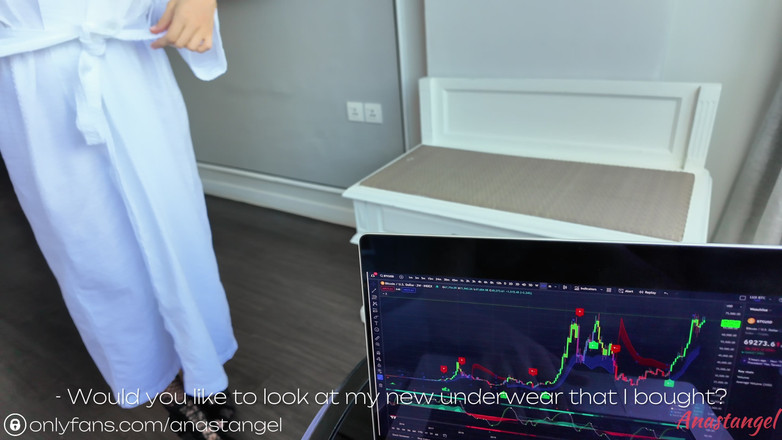 Anastangel: Nena caliente Anastangel se folla al inversor cripto - corrida en...