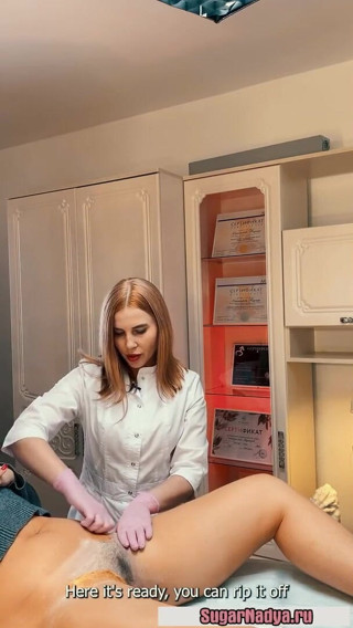 SugarNadya: Женское воском глубокое бикини, сочная киска