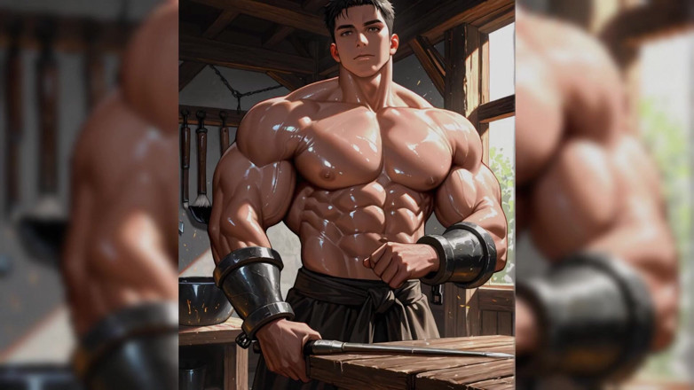 Erotic Man: Sexy Gay Iron Workers Ai Slideshow