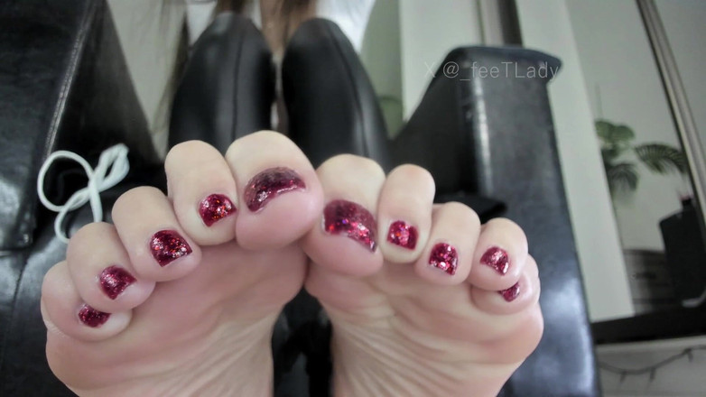 Feet lady: 奶油精子