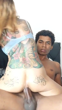 33 minuten grote zwarte lul anaal met 3 anale creampies - 0% poesje