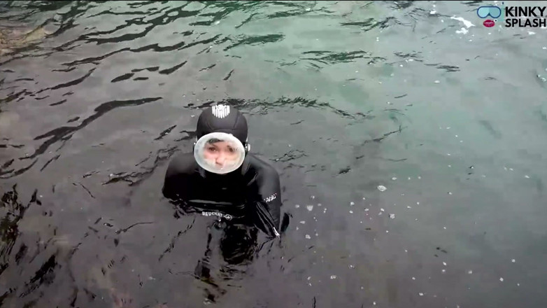 UKCuteGirl Lucy Lauren: Tauchmaske neckt - schlaganfall auf meine unterwasseraugen