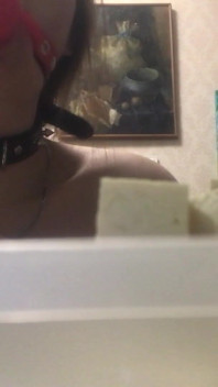 Cooking While Wearing a Collar and a Gag - Lovessie