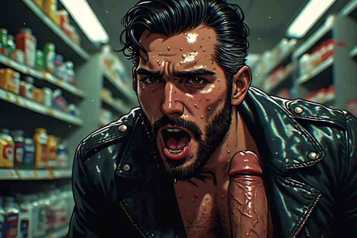 Erotic Man: 便利店吸吮艺术