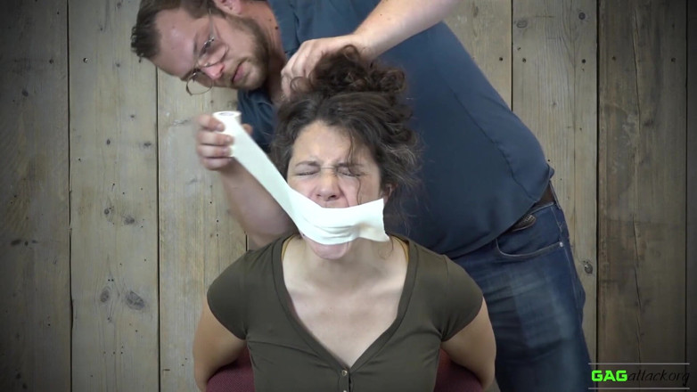 Gag Attack: Julia - Microfoam Tape Gags