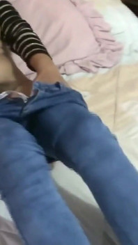 Latina on Her Bed Stepson, Wakes up and Masturbates, Big Cumshot on Her a